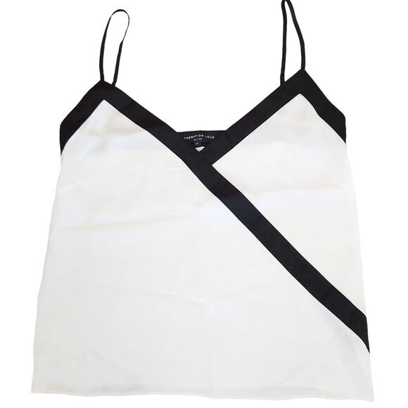 GENERATION LOVE black white silk classic cami camisole tank top blouse Sz XS NEW - Picture 1 of 4